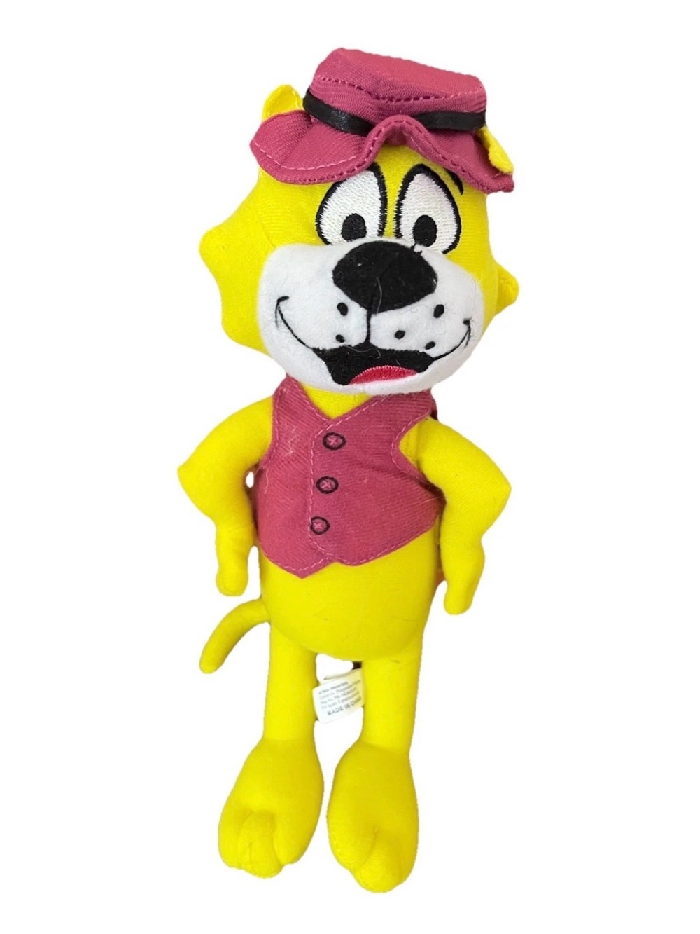 Vintage Hanna-Barbera Top Cat Plush Figure Yellow Cat w/ Hat Vest 8” Toy Factory